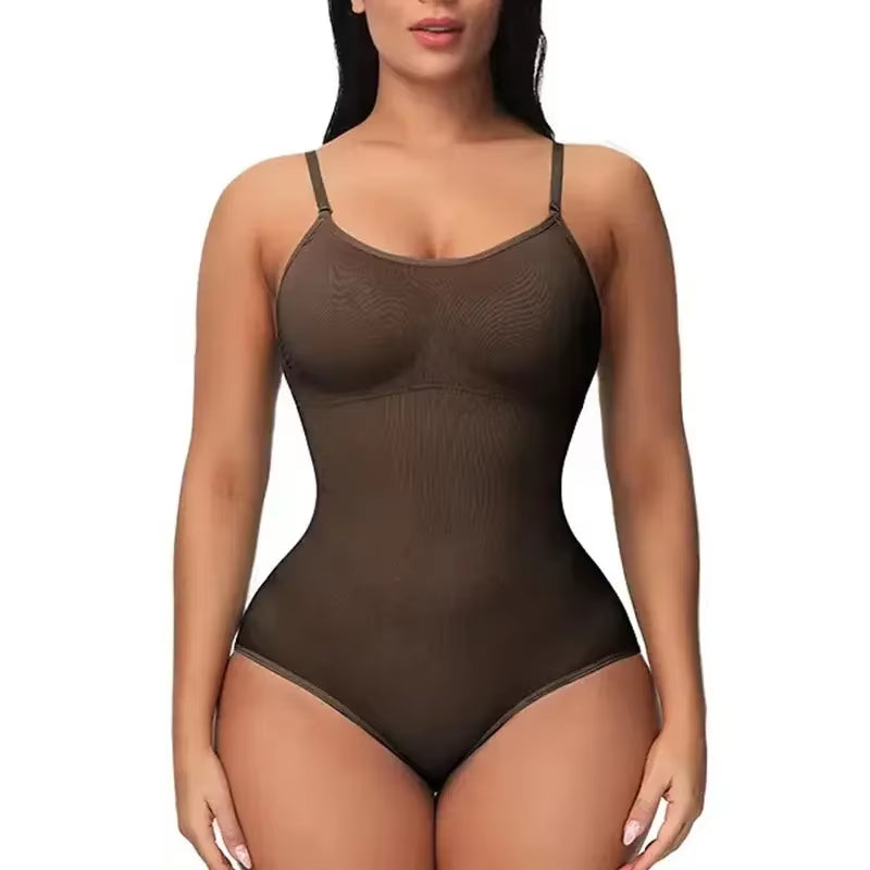 1-Teiliger, Solider, Nahtlos Formender Shapewear-Body, Bauchkontrolle, Po-Lifting, Schlankerer Body Shaper, Damenunterwäsche Und Shapewear