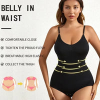 1-Teiliger, Solider, Nahtlos Formender Shapewear-Body, Bauchkontrolle, Po-Lifting, Schlankerer Body Shaper, Damenunterwäsche Und Shapewear